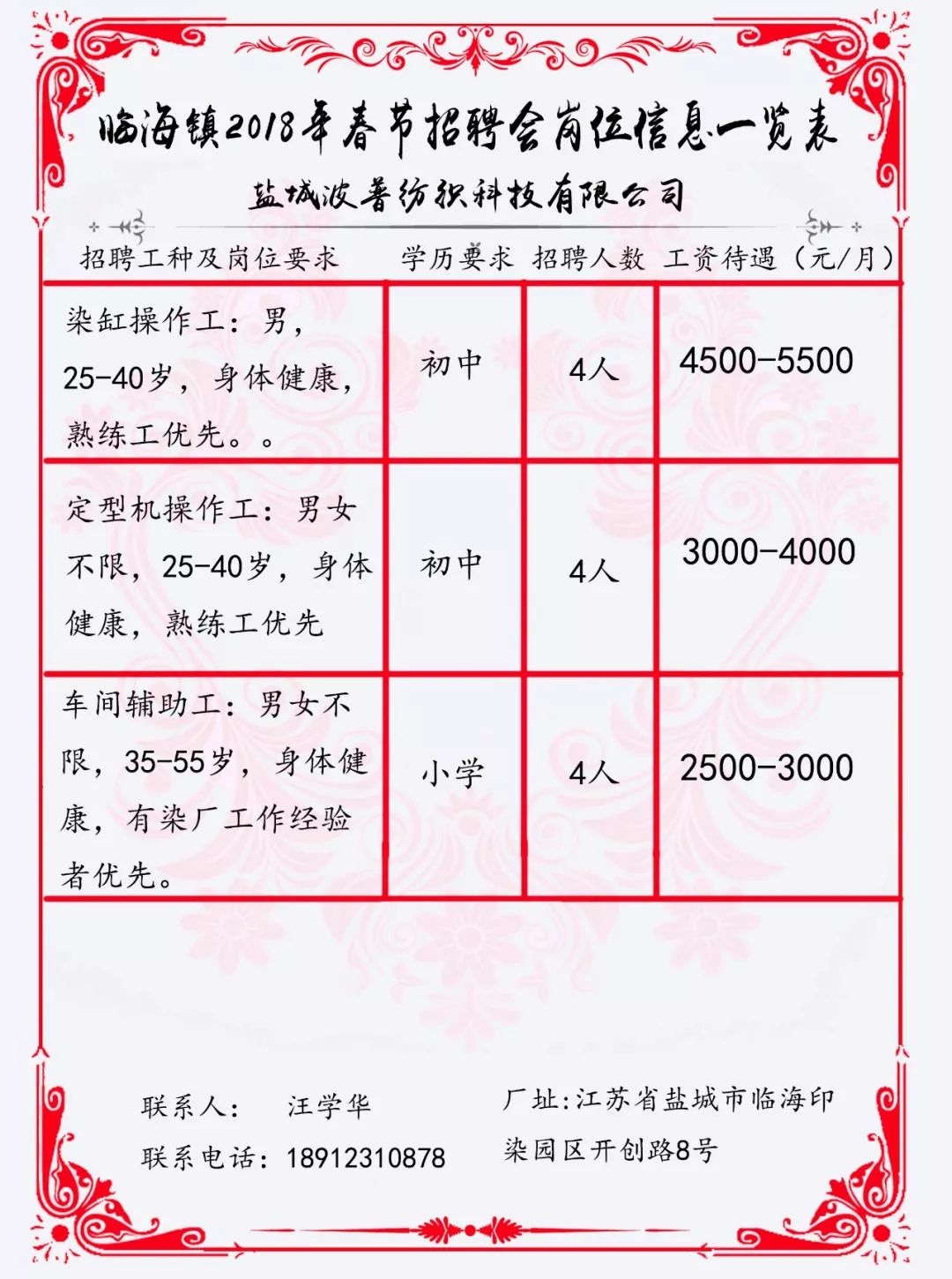 桃林镇最新招聘信息汇总