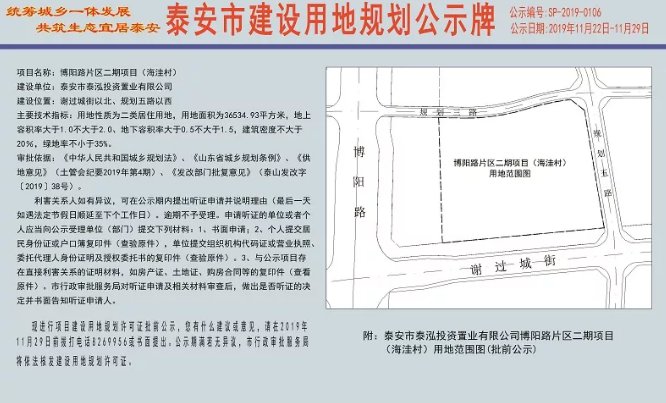 泰安市国土资源局最新发展规划概览